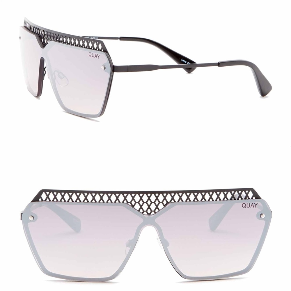 NEW Quay Hall of Fame 54mm Rectangular Sunglasses